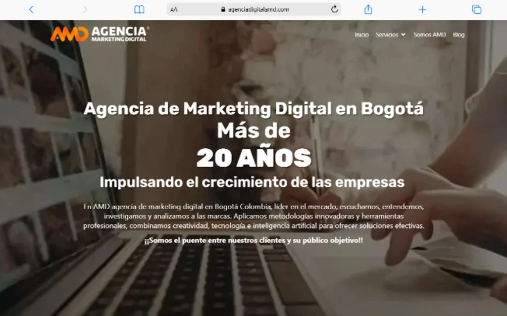 Las 7 mejores agencias de marketing digital en Bogotá 1 AMD Agencia de Marketing Digital