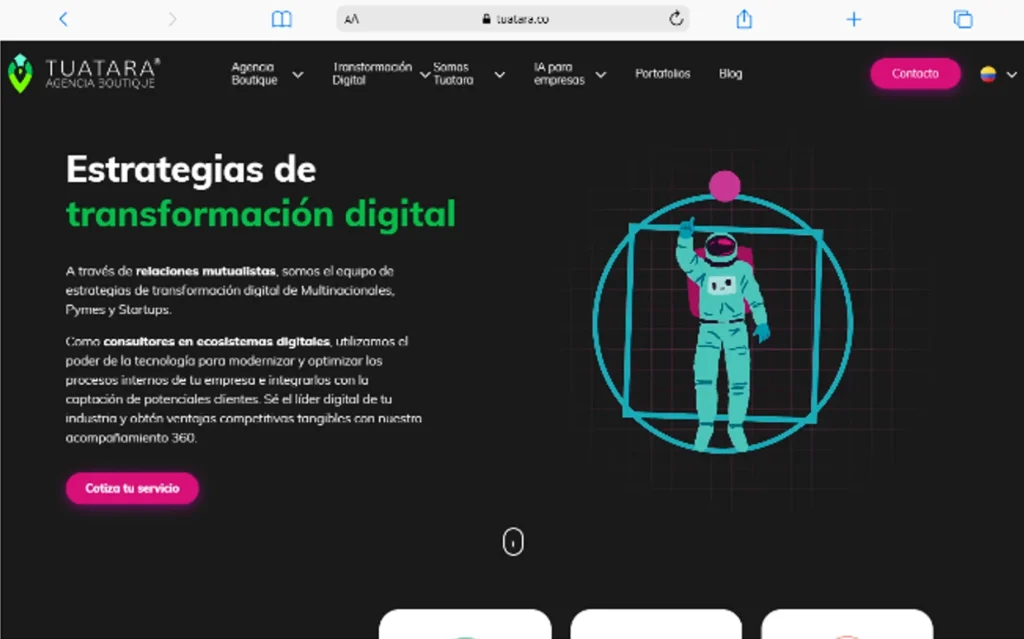 Las mejores empresas de consultoría de transformación digital en Colombia 2 Tuatara