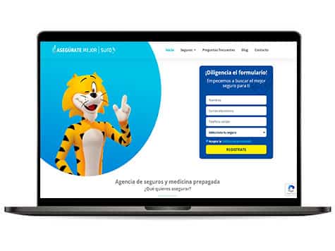 diseno de paginas web asegurate agencia